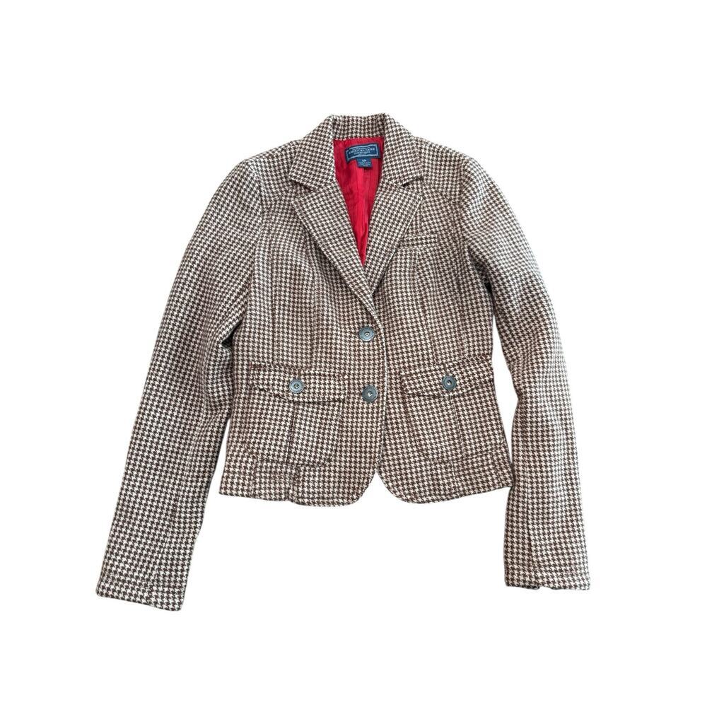 American Eagle Women’s  Jacket Houndstooth  Blazer Size S/P